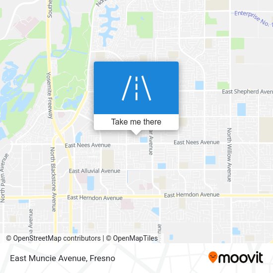 Mapa de East Muncie Avenue