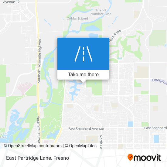 East Partridge Lane map