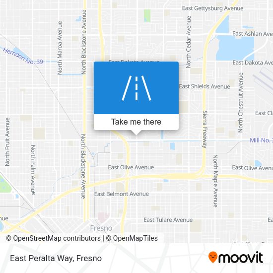 Mapa de East Peralta Way