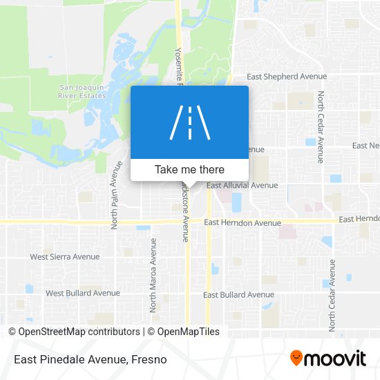 Mapa de East Pinedale Avenue