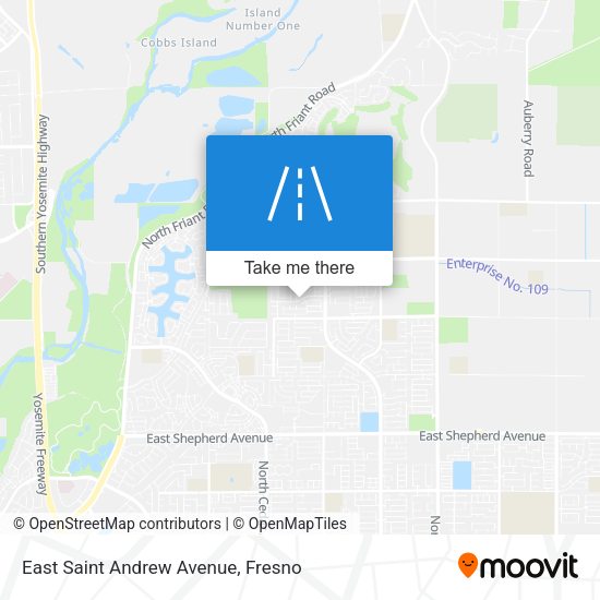 East Saint Andrew Avenue map