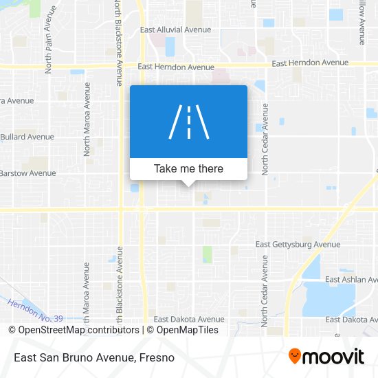 Mapa de East San Bruno Avenue