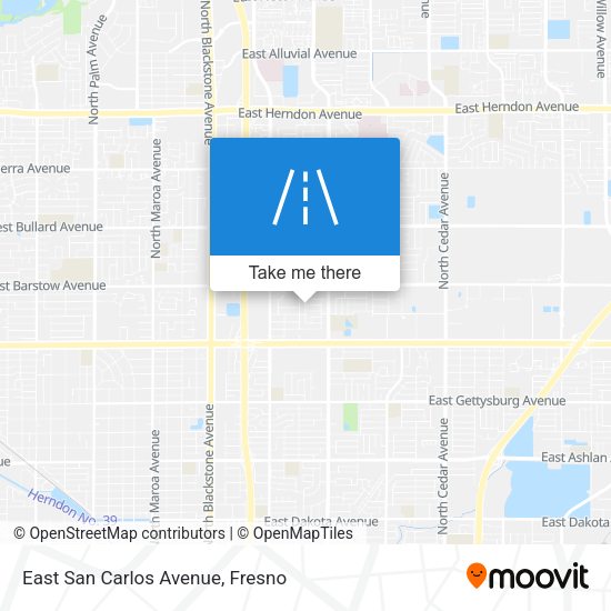Mapa de East San Carlos Avenue