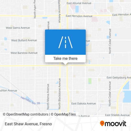 Mapa de East Shaw Avenue