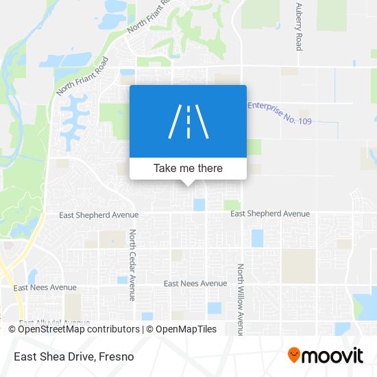 East Shea Drive map