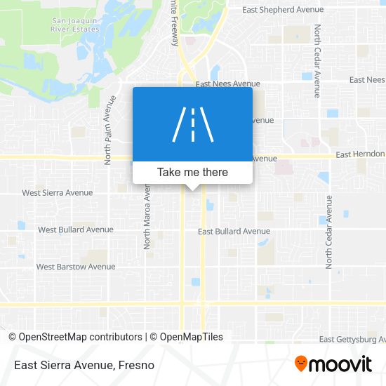 Mapa de East Sierra Avenue