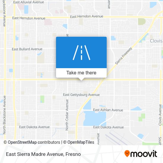 Mapa de East Sierra Madre Avenue