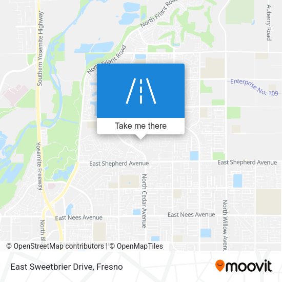 East Sweetbrier Drive map