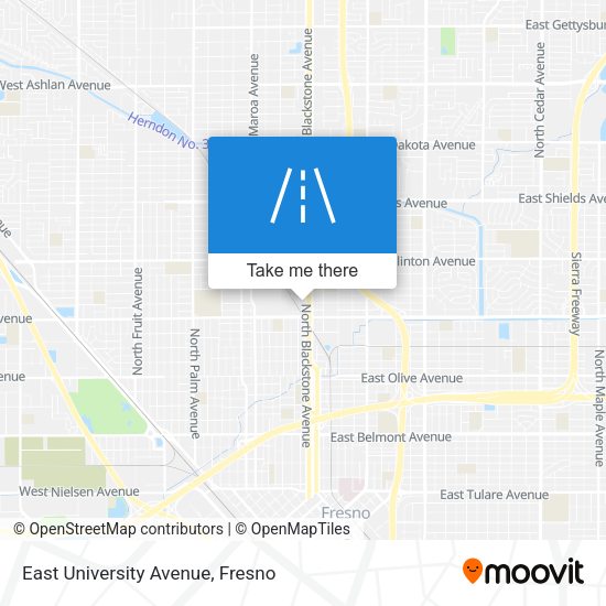 East University Avenue map