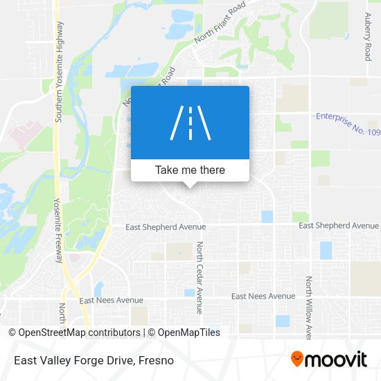 East Valley Forge Drive map