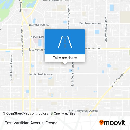 East Vartikian Avenue map