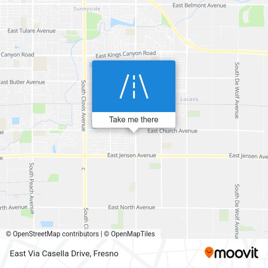 Mapa de East Via Casella Drive
