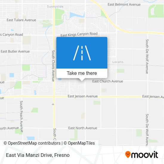East Via Manzi Drive map