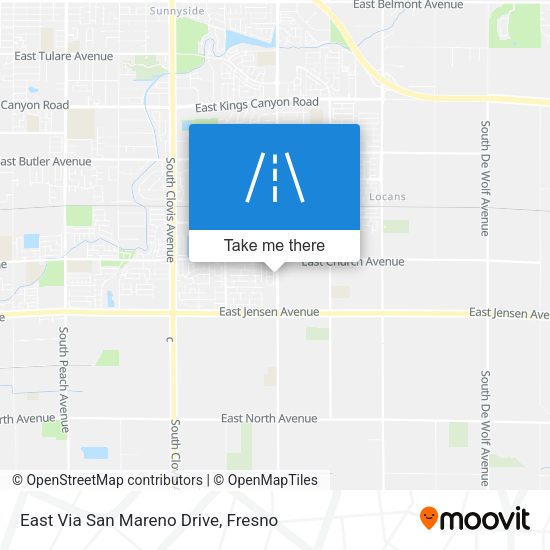 East Via San Mareno Drive map