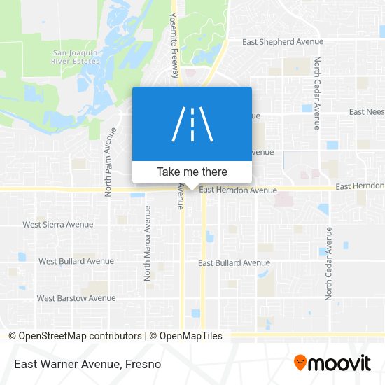 Mapa de East Warner Avenue