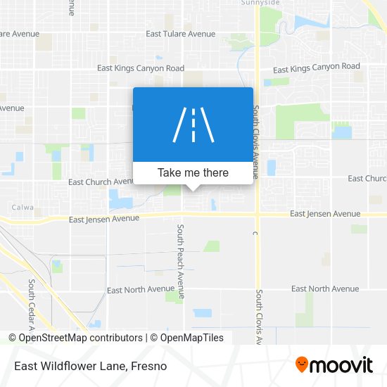 East Wildflower Lane map