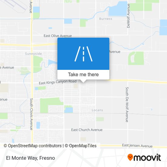 Mapa de El Monte Way
