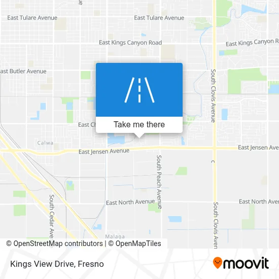 Kings View Drive map
