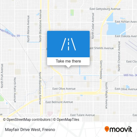 Mapa de Mayfair Drive West