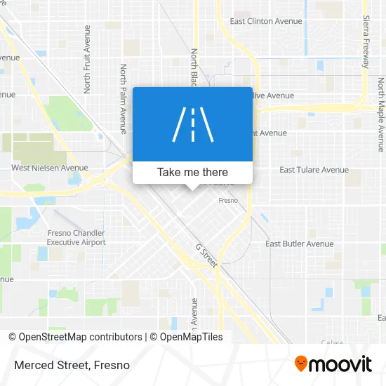 Merced Street map