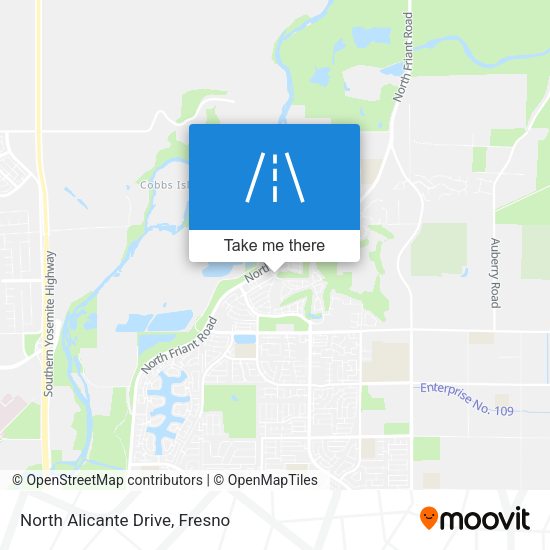 North Alicante Drive map