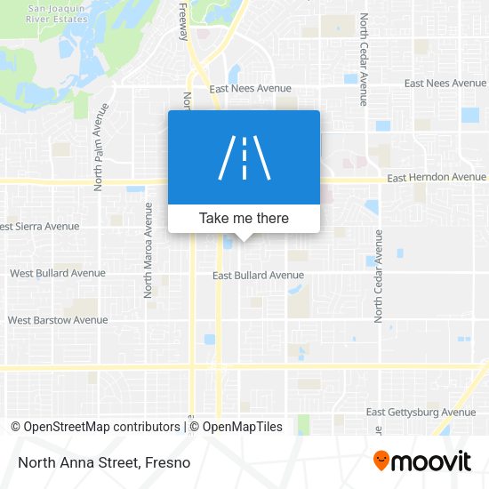 North Anna Street map