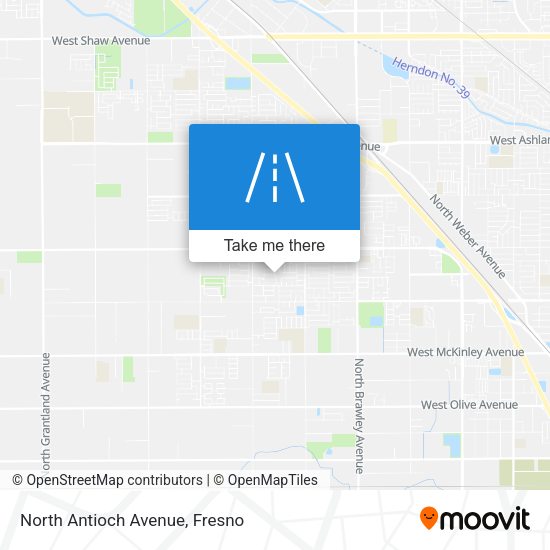 Mapa de North Antioch Avenue