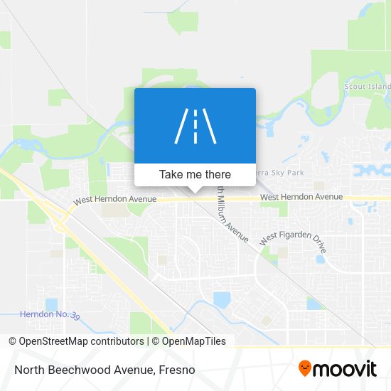 North Beechwood Avenue map