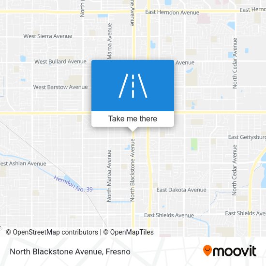 North Blackstone Avenue map