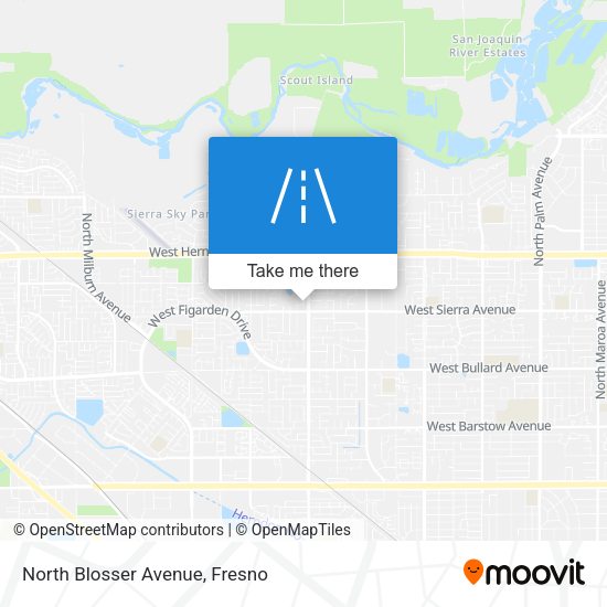North Blosser Avenue map