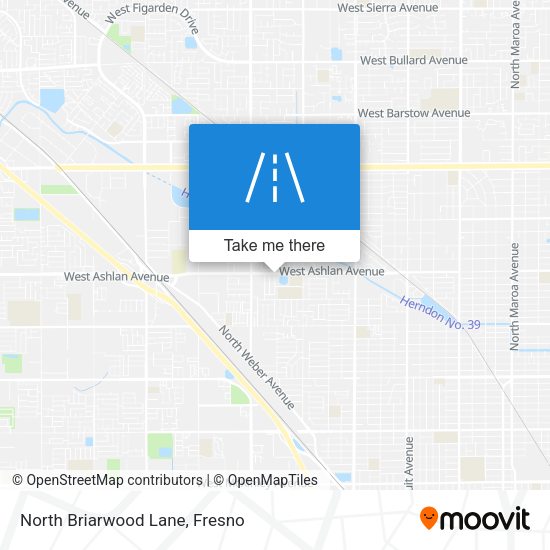 North Briarwood Lane map