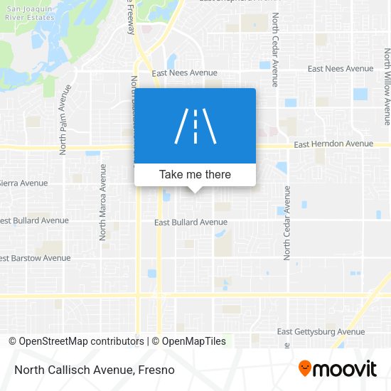North Callisch Avenue map