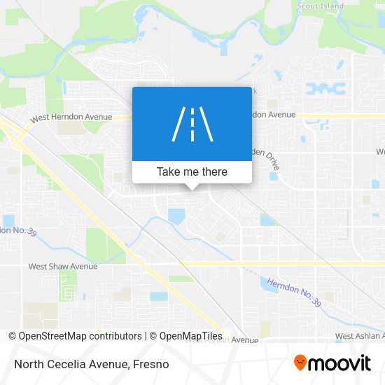 North Cecelia Avenue map