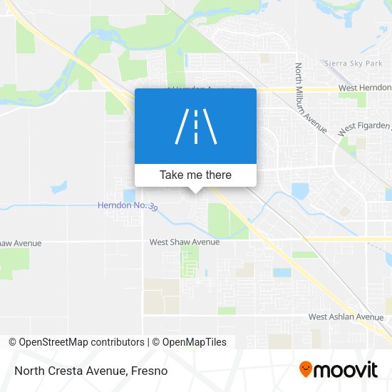 Mapa de North Cresta Avenue
