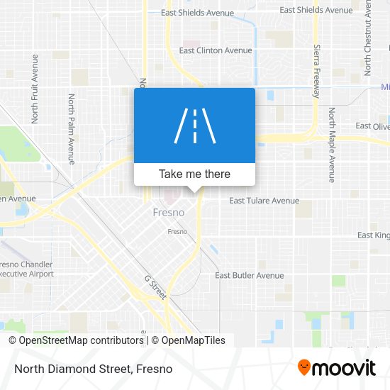 North Diamond Street map