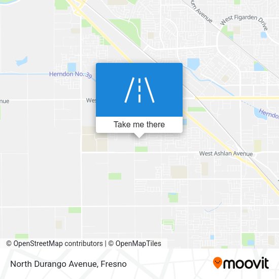 North Durango Avenue map