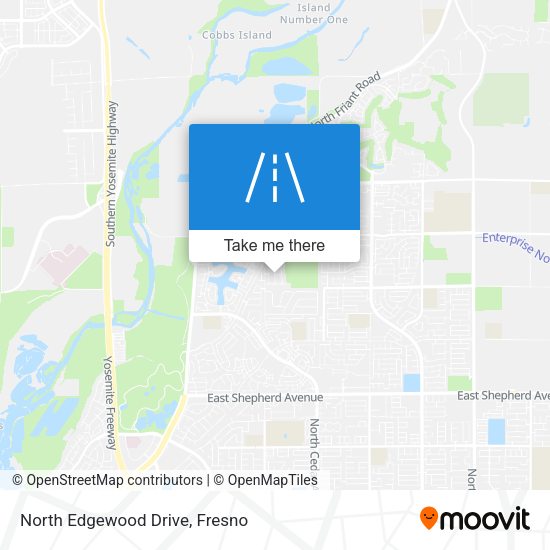 North Edgewood Drive map