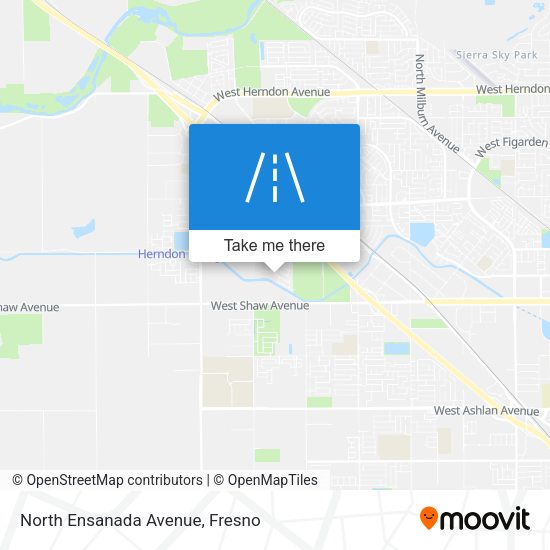 North Ensanada Avenue map