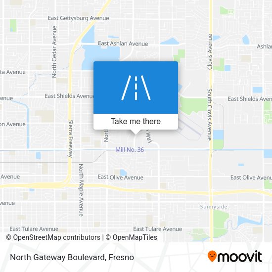 North Gateway Boulevard map