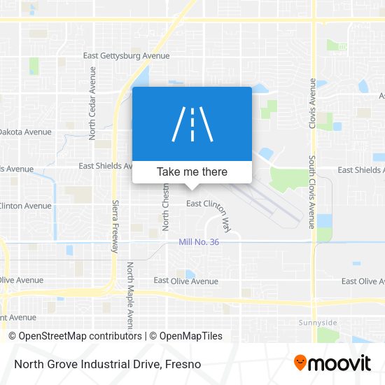 Mapa de North Grove Industrial Drive