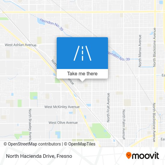 Mapa de North Hacienda Drive