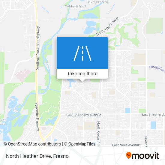 Mapa de North Heather Drive