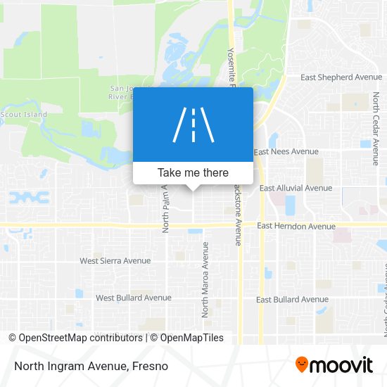 North Ingram Avenue map