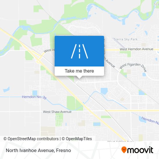 North Ivanhoe Avenue map