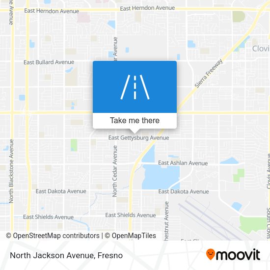 Mapa de North Jackson Avenue