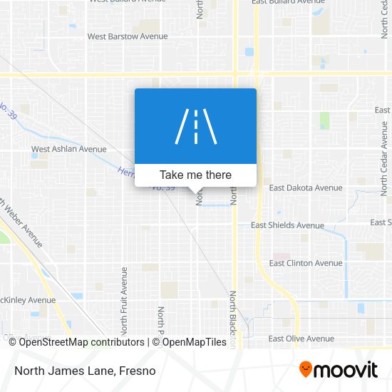 Mapa de North James Lane