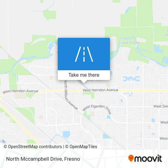 Mapa de North Mccampbell Drive