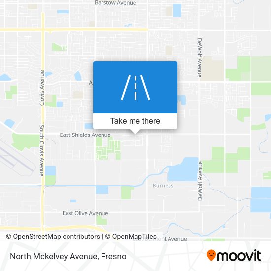 North Mckelvey Avenue map