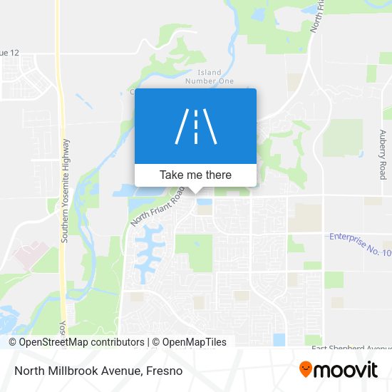 North Millbrook Avenue map
