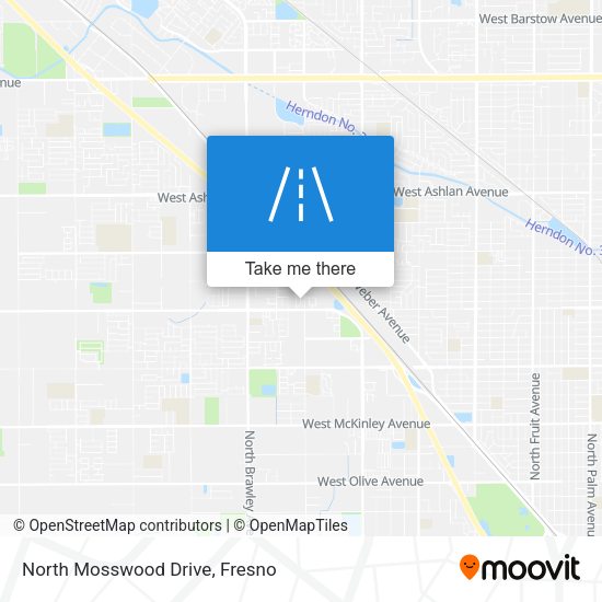 North Mosswood Drive map